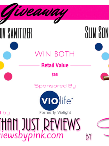 VioLife: Counter top Uv Sanitizer And Slim Sonic Toothbrush (Value $65) Review And Giveaway