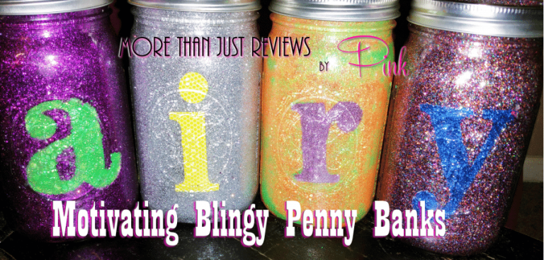 DIY Motivating Blingy Penny Banks with Video Tutorial.