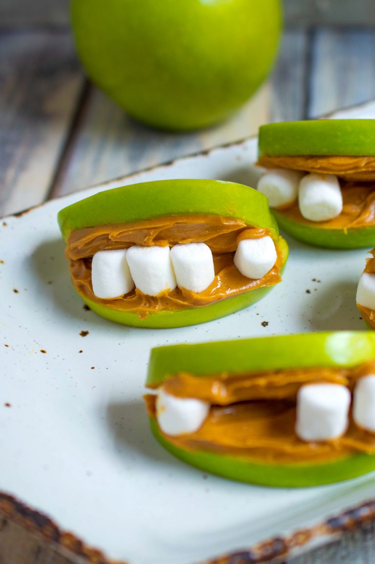Fun Halloween Apple Teeth Treats Recipe