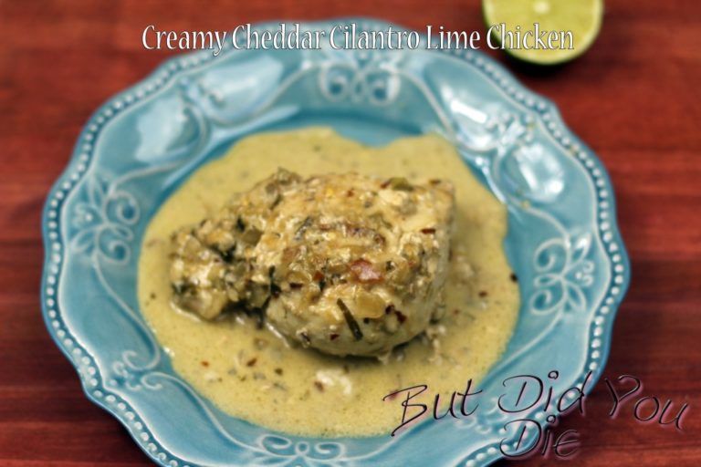 Creamy Cheddar Cilantro Lime Chicken Only 3g Carbs!