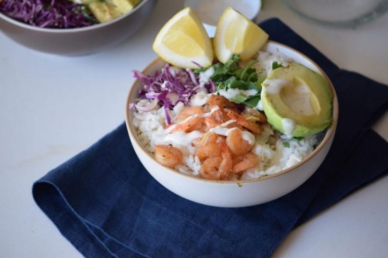 Gluten Free Mexican Shrimp Bowl
