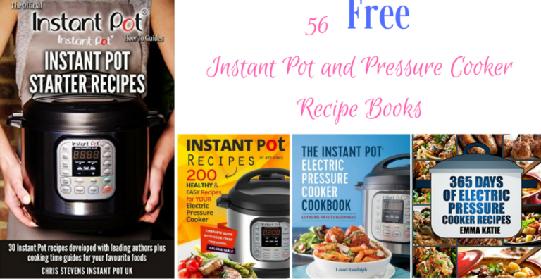 FREE Instant Pot and Pressure Cooker Recipe Books