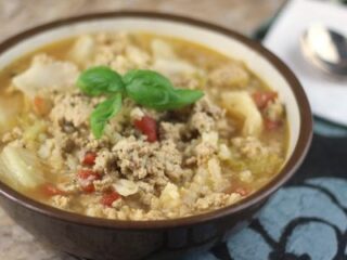 Instant Pot Low Carb Un-Stuffed Cabbage Roll Soup