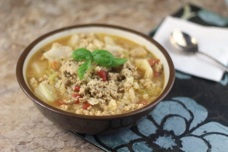 Instant Pot Low Carb Un-Stuffed Cabbage Roll Soup