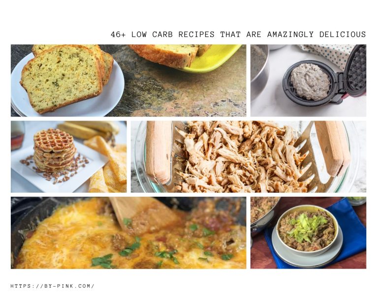 collage for a list of 50 low carb recipes