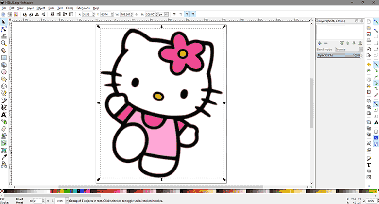 Inkscape Tutorial How To Convert An Image To Svg By Pink