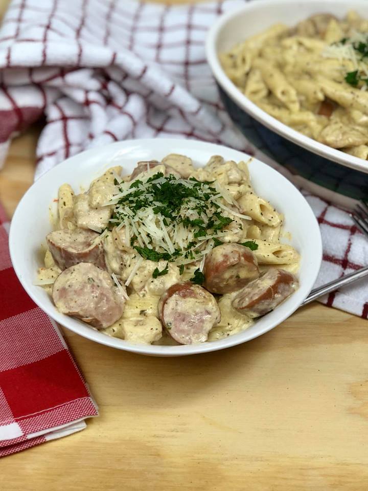 Cajun chicken and online sausage pasta instant pot