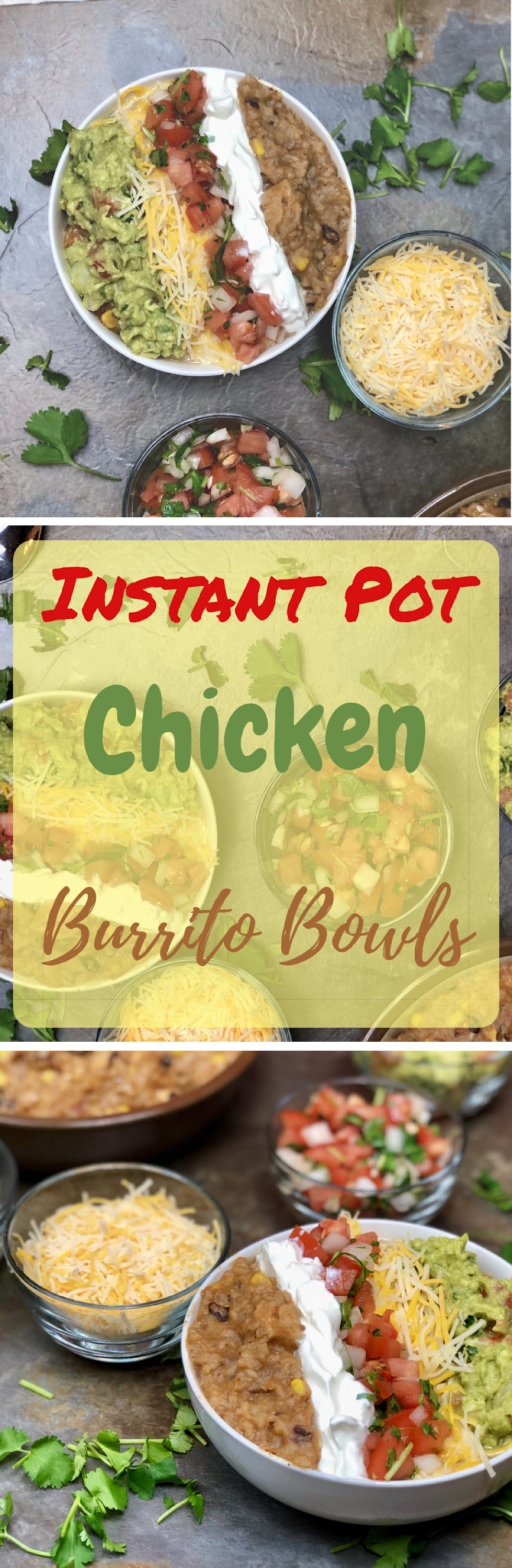Today I are going to liven up your Taco Tuesday with this amazing Instant Pot Chicken Burrito Bowl. All the hearty goodness of a traditional burrito, but we eat it with a spoon! But the beauty, the beauty is you can take everything in this bowl, and put it in a tortilla shell and have the most delicious homemade burrito you have ever had. #instantpot #burrito #bowl #chicken #ip #recipes