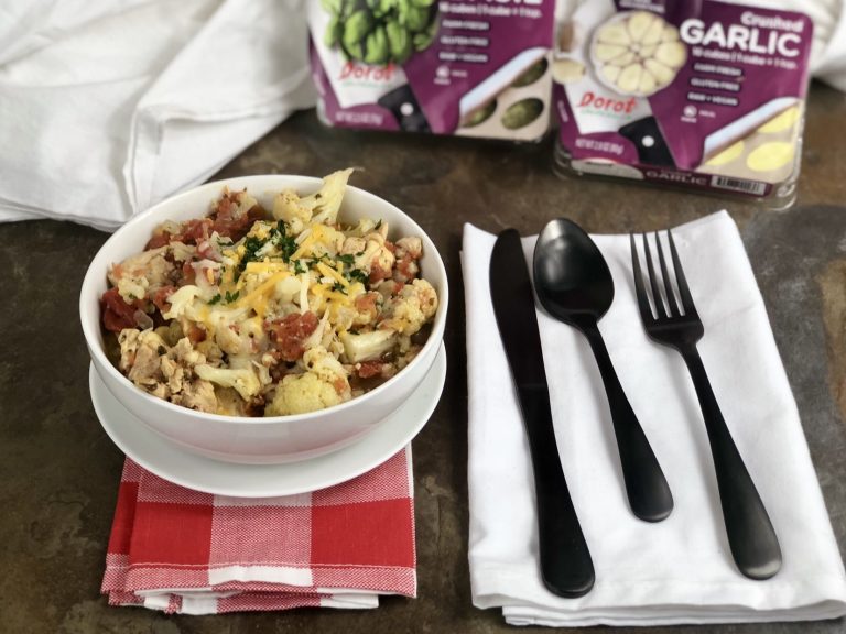 This Instant Pot Keto Cauliflower Chicken & Herbs is perfect for anyone who is looking for a flavorful dish while watching their carb intake. This meal is a breeze to whip up in your Instant Pot and is great for using the leftovers to take for lunches during the week to work. You have some colby jack cheese, a variety of herbs that really help add some great flavor to this keto dish. Your whole family will be asking for seconds on this hearty and healthy dish.