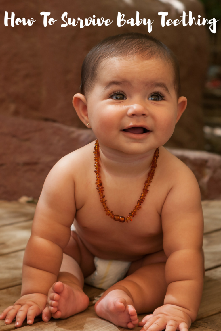 How To Survive Baby Teething #teethingnecklace #teethingjewelry #balticamber