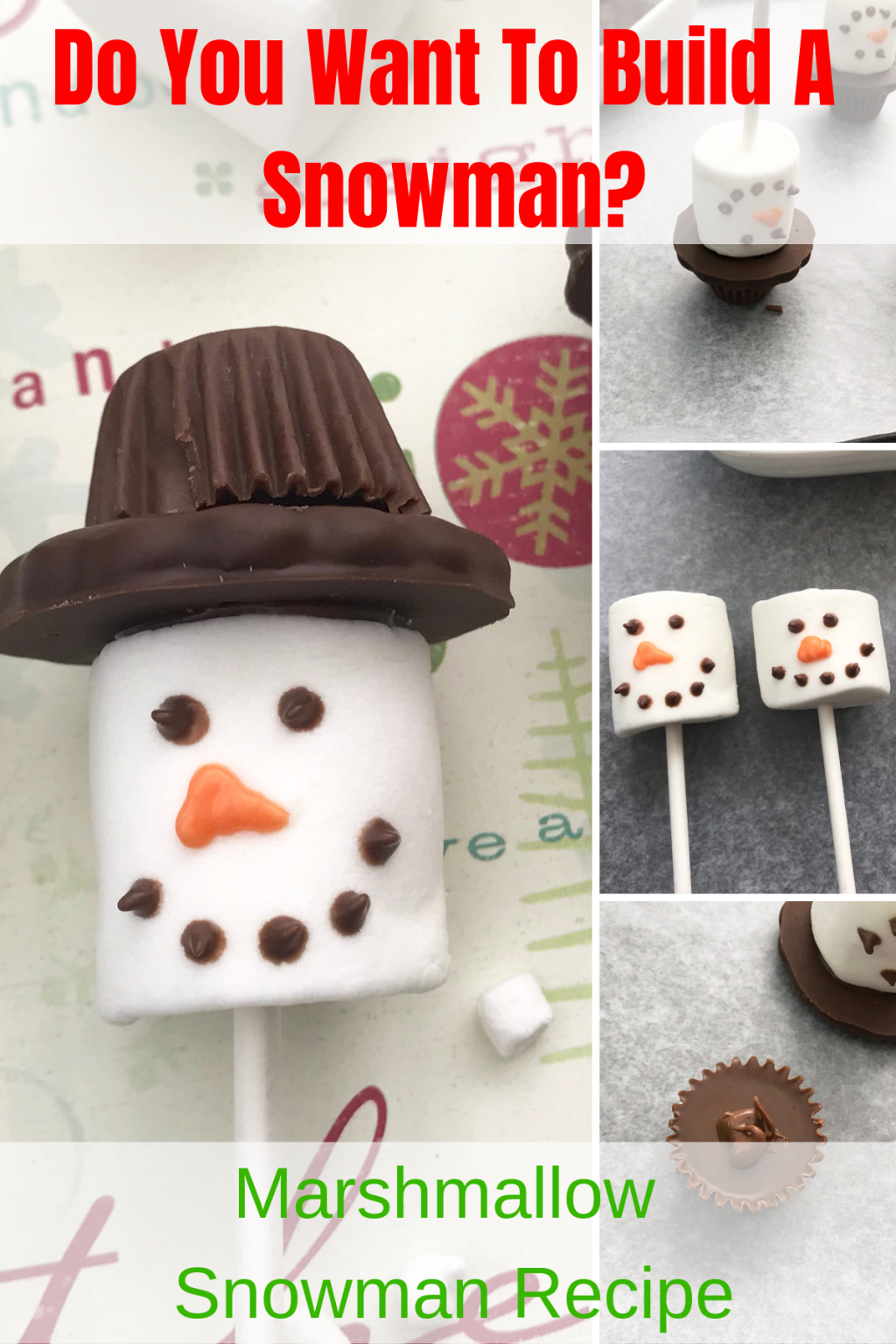 Do You Want To Build A Snowman? Marshmallow Snowman Recipe ⋆