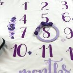 numbers of the baby milestone blanket