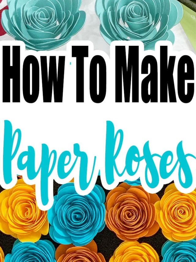 How To Make A Paper Rose + Free Rolled Flower Template