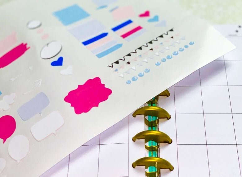 Printable Planner Stickers Using Cricut Print/Cut Feature