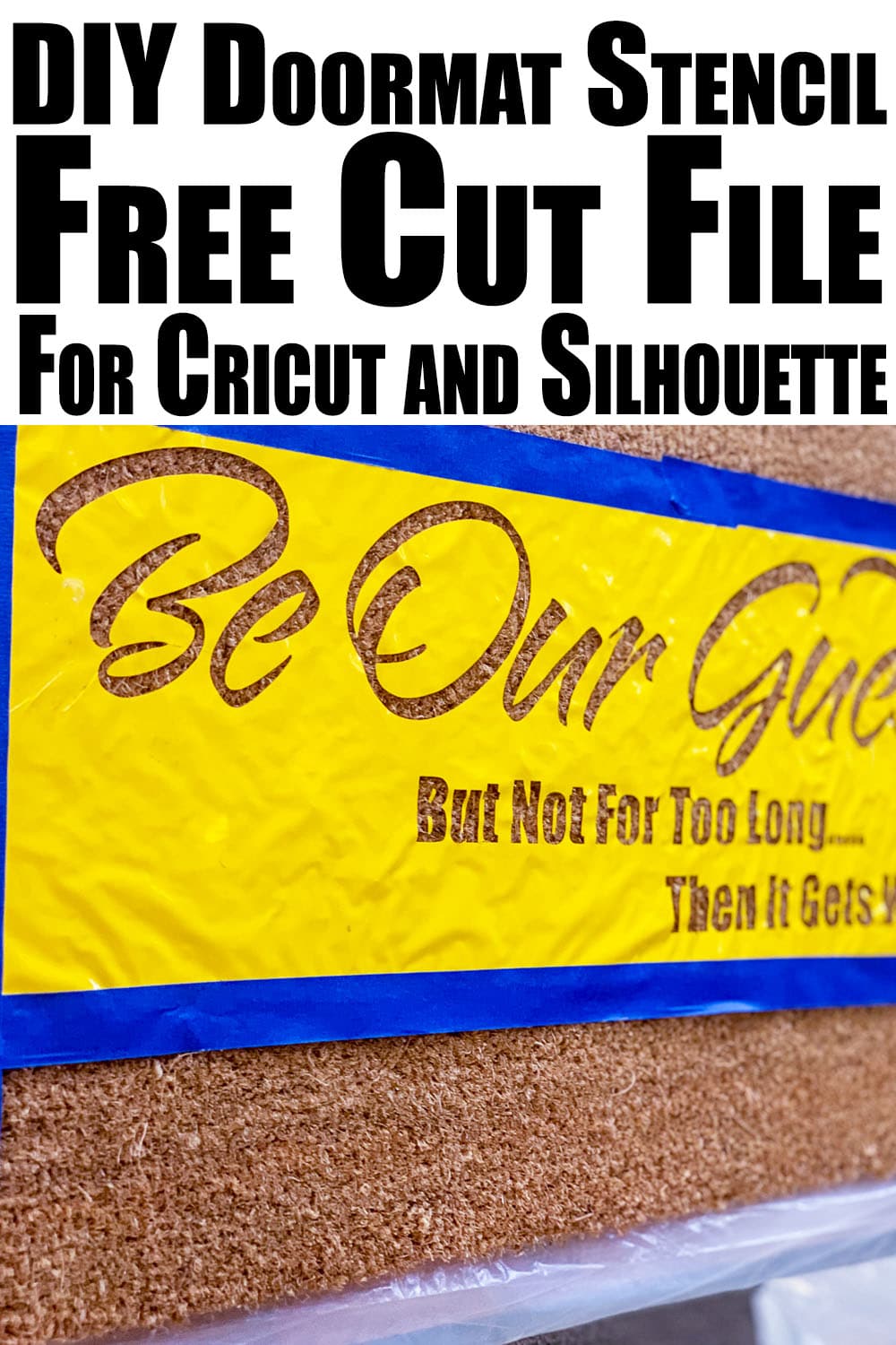 How To Make A Diy Doormat Using Flex Seal With Free Svg By Pink