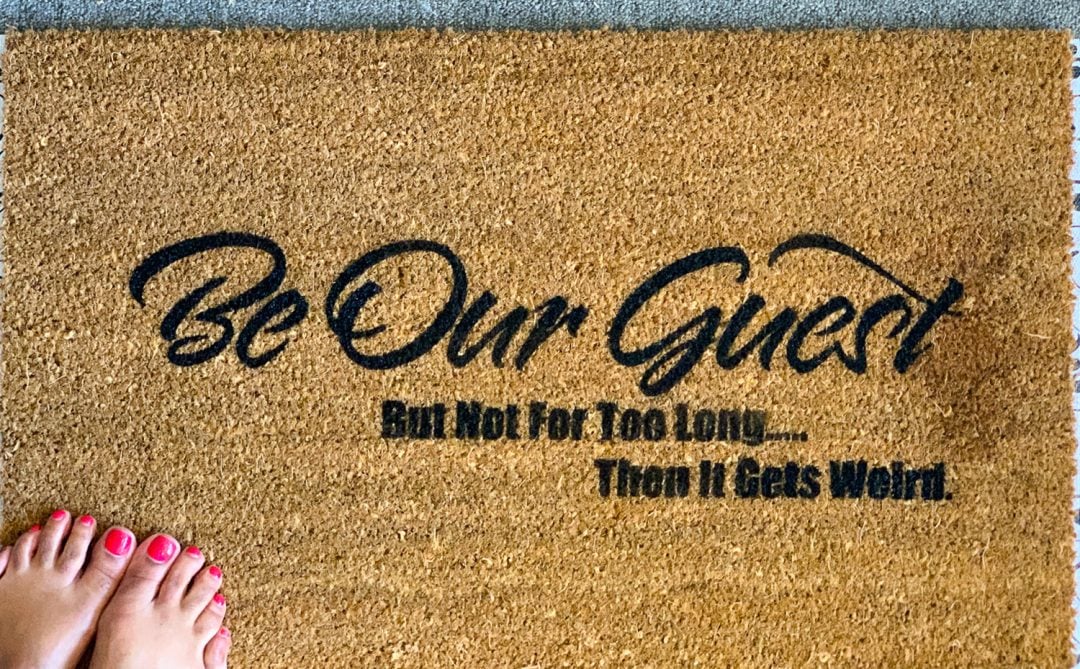 How To Make a DIY Doormat Using Flex Seal with Free SVG ⋆ by Pink