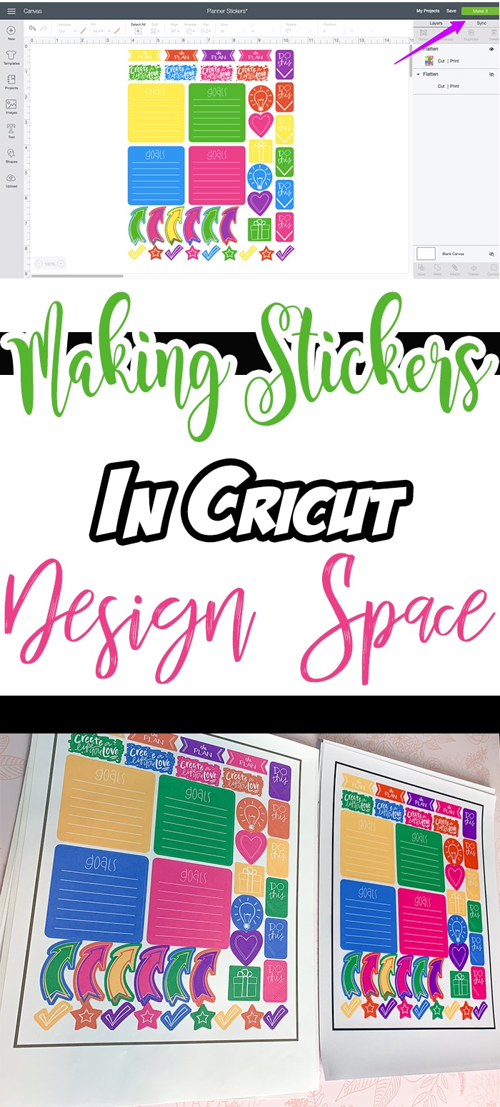 Free Printable Planner Stickers Using Cricut Access ⋆ by Pink