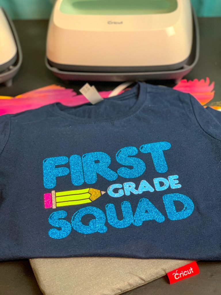 Cricut Back To School First Grade Squad Shirt + Free Cut File