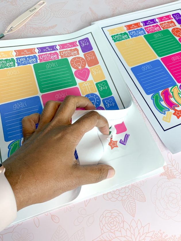 Free Printable Planner Stickers Using Cricut Access ⋆ by Pink