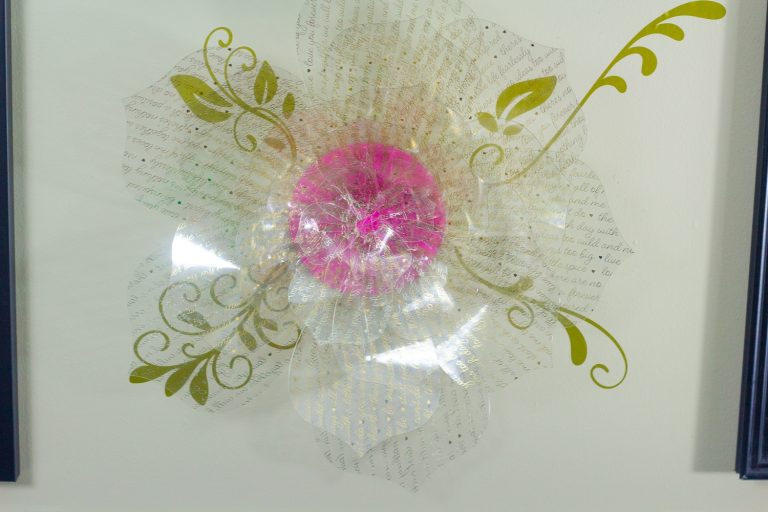 front view of acetate rose tutorial