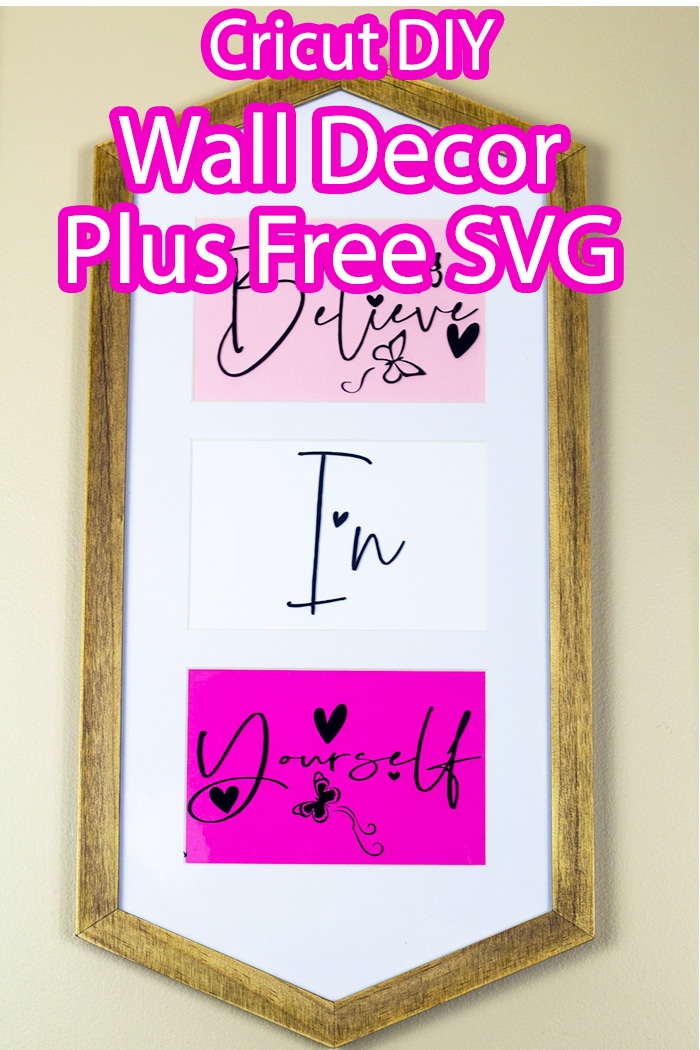 Cricut DIY Wall Decor with Free SVG ⋆ by Pink