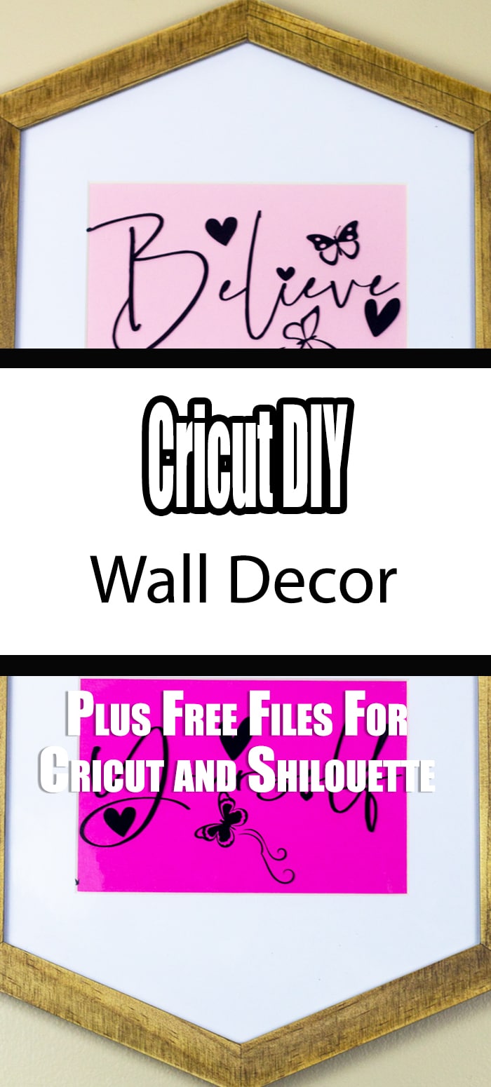 Cricut DIY Wall Decor with Free SVG ⋆ by Pink