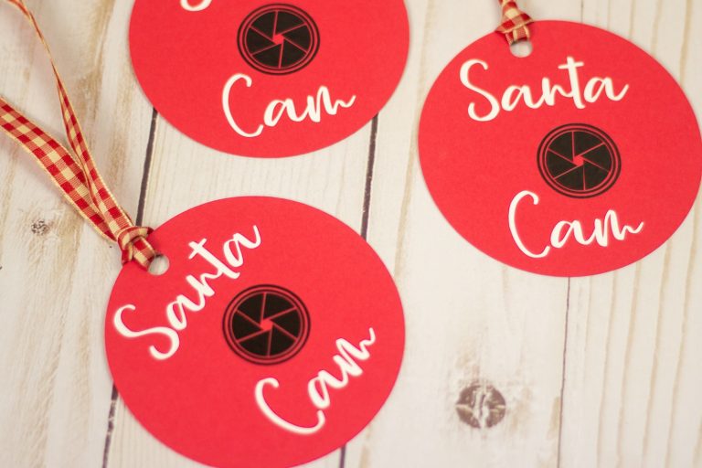 Santa Cam Ornament Paper Craft
