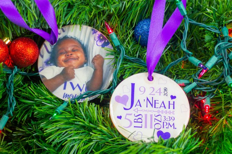 baby first christmas gift ornament