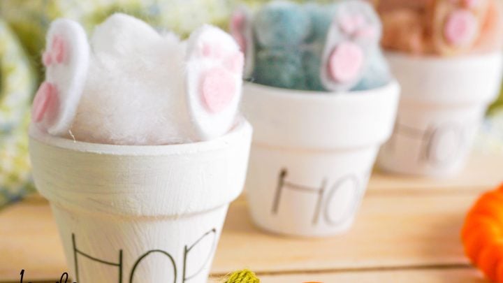 How To Make Easter Bunny Butt Pots