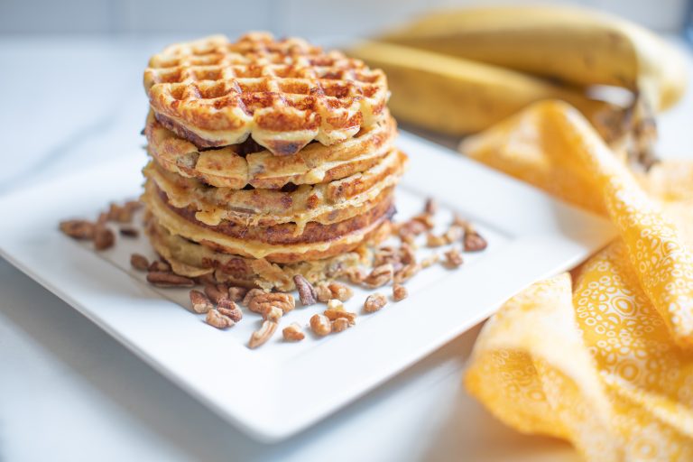Delicious Brown Butter Chaffle With Pecans