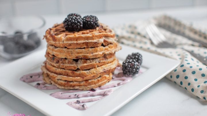 Blackberries and Cream Chaffle Recipe