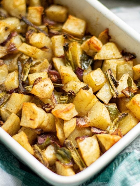 Oriental Diced Hash Browns With Green Beans