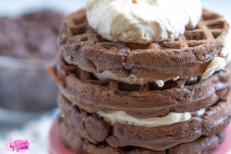 Chocolate Chip Chaffle Recipe With Peanut Butter Whipped Cream