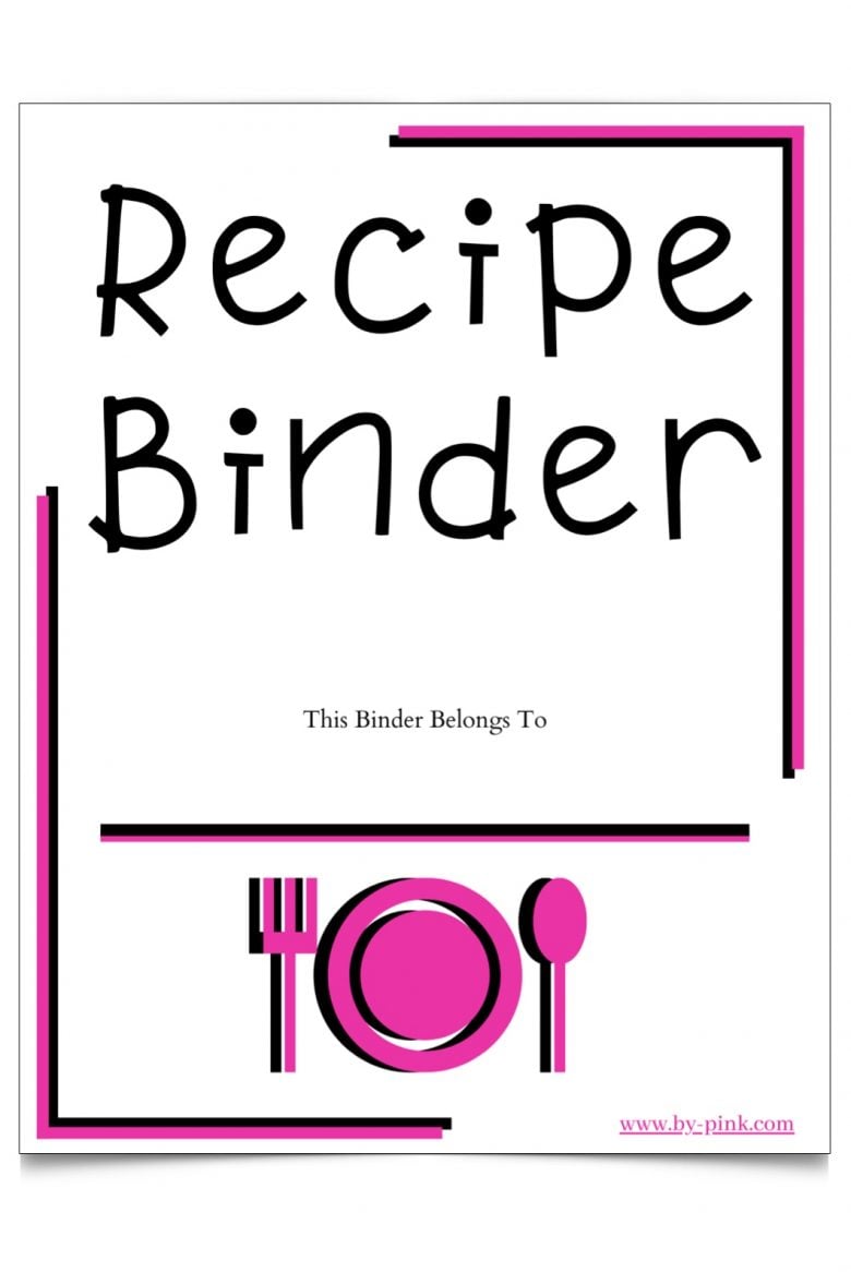 recipes cover page