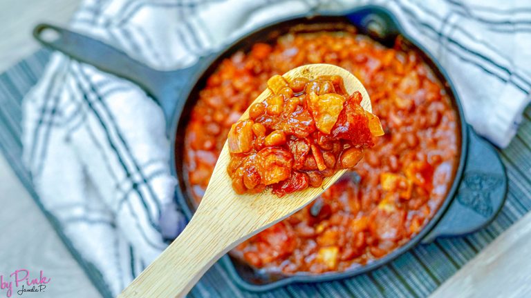 spoonfull of oven baked beans